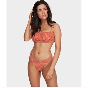 Billabong Dotted Hike Bralette Bikini Set